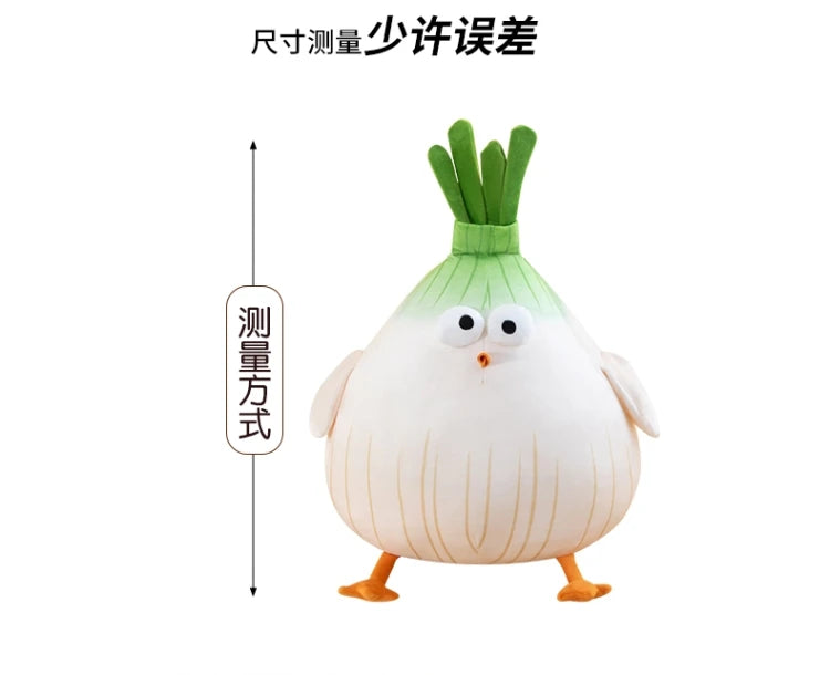 Creative Scallion Chicken Plush Toy Soft Stuffed Pillow