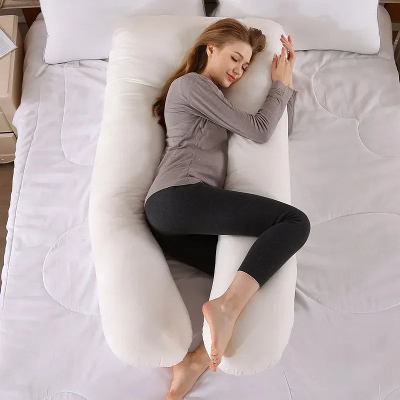 Soft Fleece Pregnant Pillow Gravida U Type Lumbar Pillow Multi Function Side Protect Cushion for Pregnancy Women Dropshipping