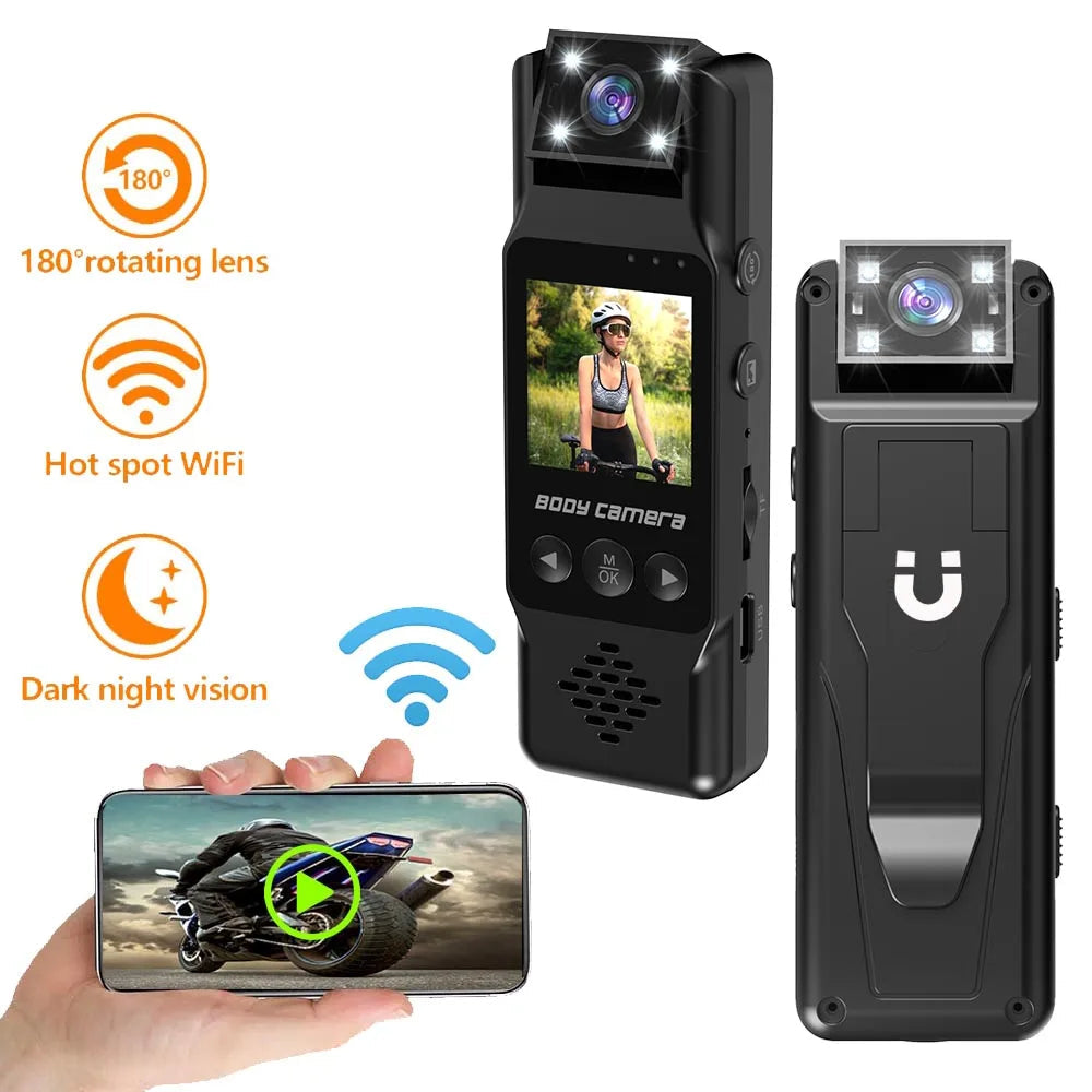 Wifi Mini Camera 1080P Portable Digital Video Recorder Worn Police Small Body Cam Night Vision DV Miniature Camcorder