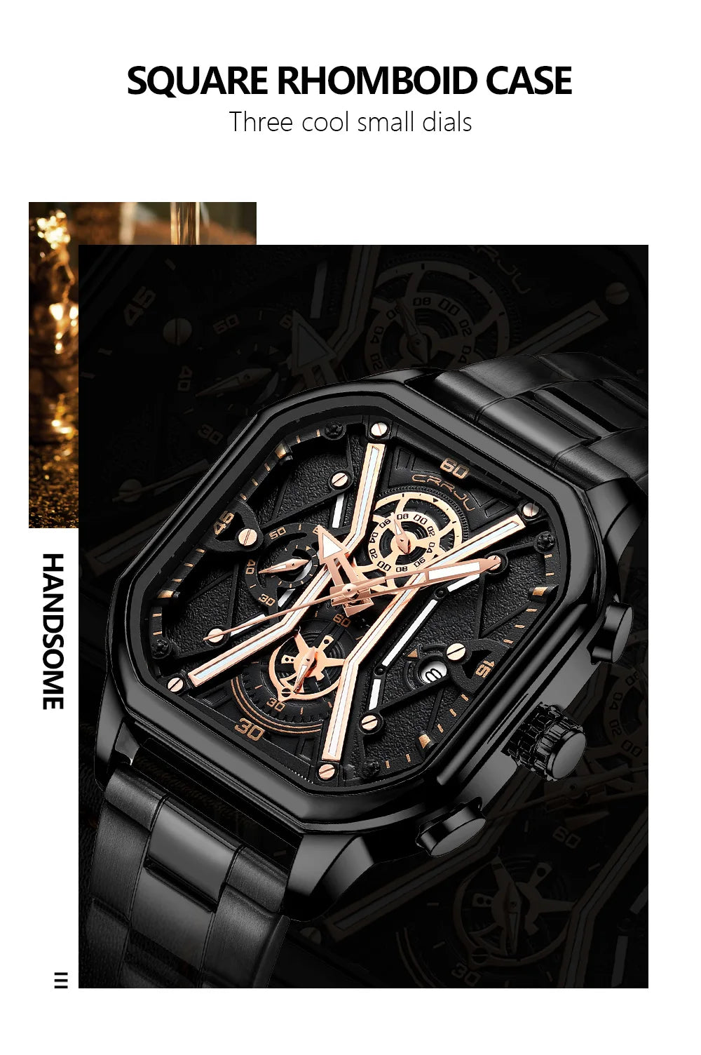Men Watches Quartz High Quality Stainless Steel Top Brand Luxury Business Waterproof Luminous Chronograph Watch