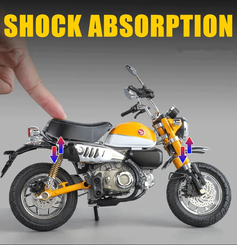 Diecast Honda Monkey 125 Motorcycle Model 1 to 9 Scale