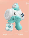 Alien Electric Bubble Gun Kids Toy Bubbles Machine Automatic Soap Blower with Light Summer Outdoor Party Games
