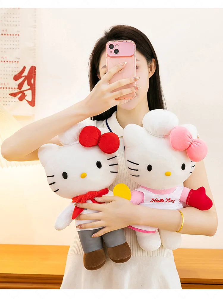 Cute Cat Character Plush Stuffed Doll Pillow Toy