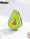 100% 925 Sterling Silver Chocolate Cake Charm Biscuit Candy Bead Enamel Pendant