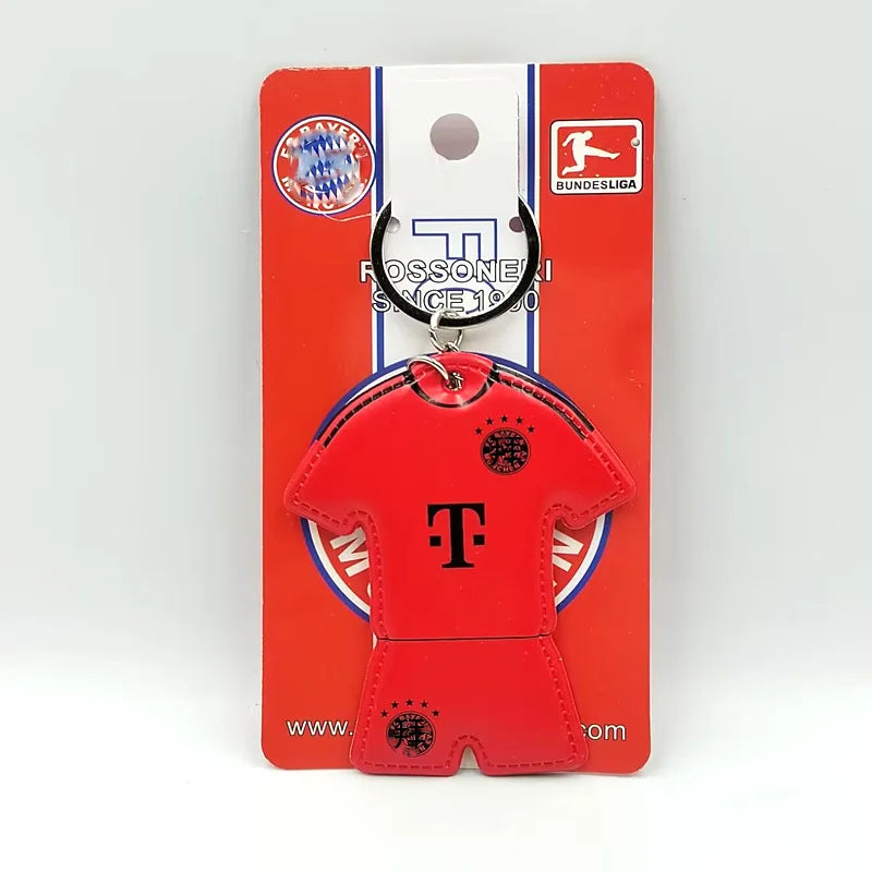 Football Jersey Keychain Soccer Team Shirt Bag Charm Sports Souvenir