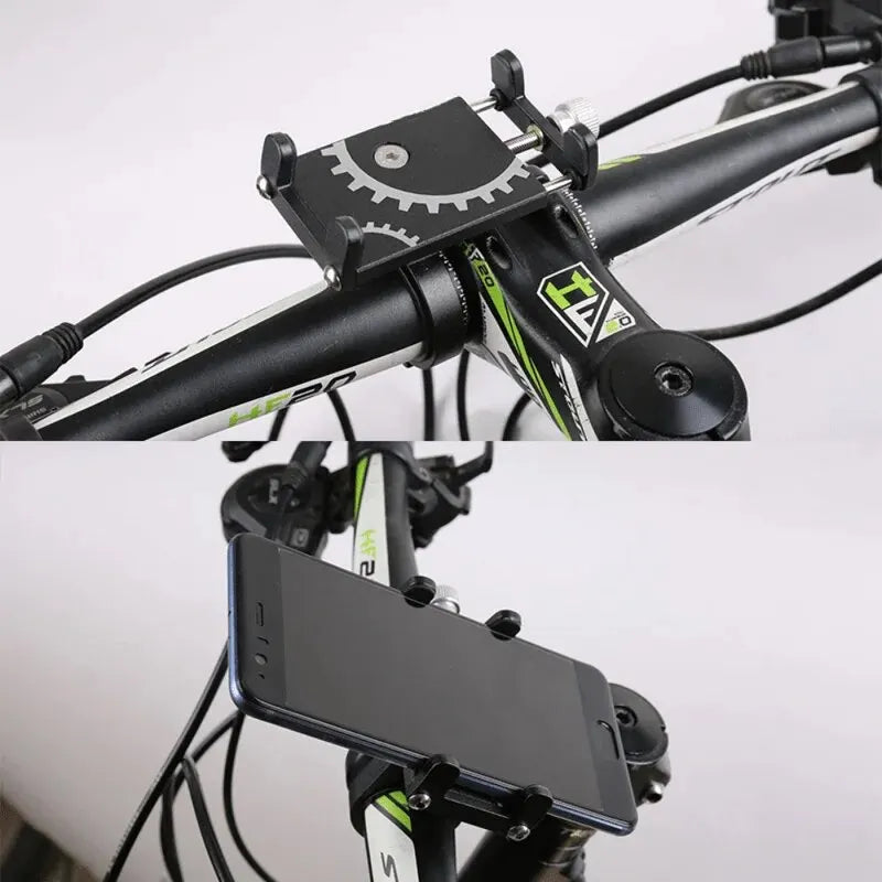 Bicycle Phone Holder Mount Universal Mobile Cell Metal Riding MTB Motorcycle Stand Bracket Bike Moto Handlebar Antislip Clip