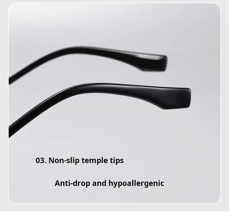 Small Square Lightweight Titanium Eyeglasses Frames