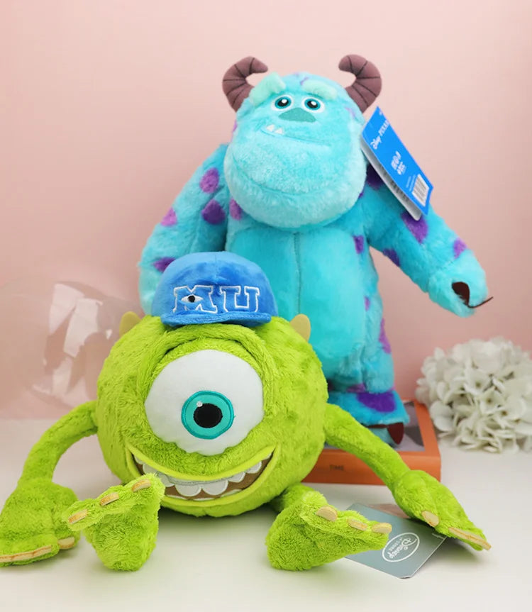 Fluffy Kawaii Sulley Mike Wazowsky Monsters University Stuffed Plush Animals Toy Sets Cute Pixar Doll For Boy Girl Birthday Gift