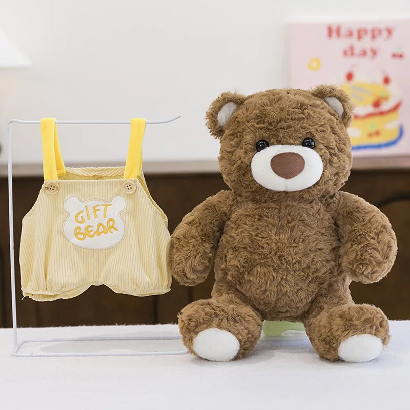 Kawaii Plush Teddy Bear Sitting Posture Stuffed Doll Soft Cute Cuddly Toy for Kids Birthday Xmas Gift Large Small Size Wholesale