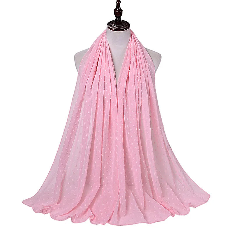 70*175cm Muslim Chiffon Hijab Shawls Scarf Women Solid Color Head Wraps Women Hijabs Scarves Ladies Foulard Femme Muslim Veil
