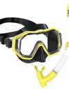 Kids Snorkel Mask 3 Windows Panoramic Wide View HD Three-Lens Adjustable Scuba Snorkeling Swimming Diving For Kids and Youth