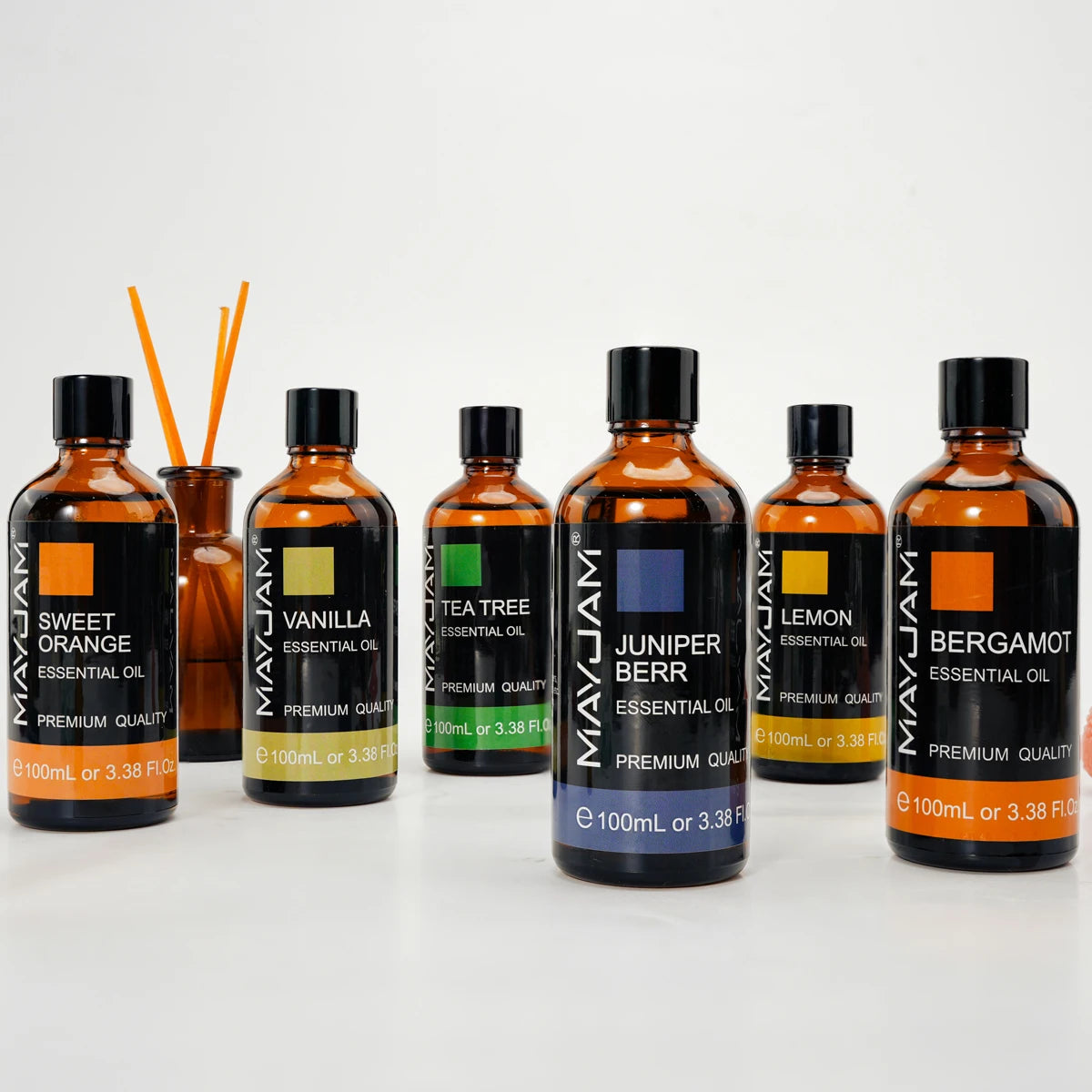 100ML Plant Essential Oils Aromatherapy Cedar Bergamot Lavender Oregano Fragrance for Humidifier Diffuser Making Perfume