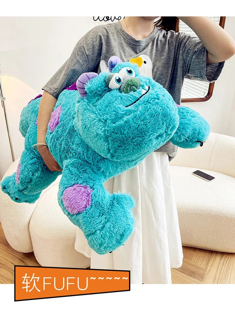 140cm Disney Large James P. Sullivan Stuffed Toys Monsters Plush Dolls  Anime Soft Pillow Room Deco Kawaii Pillow Hugs Kid Gifts