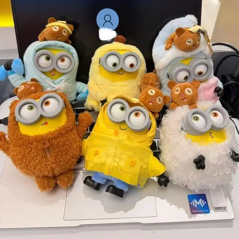 Cute Cartoon Character Vinyl Plush Keychain Bag Charm
