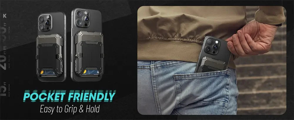 Tripod Phone Stand Credit Card Holder for iPhone 16/15/14/13/12 Adjustable Phone Stand Compatible with MagSafe