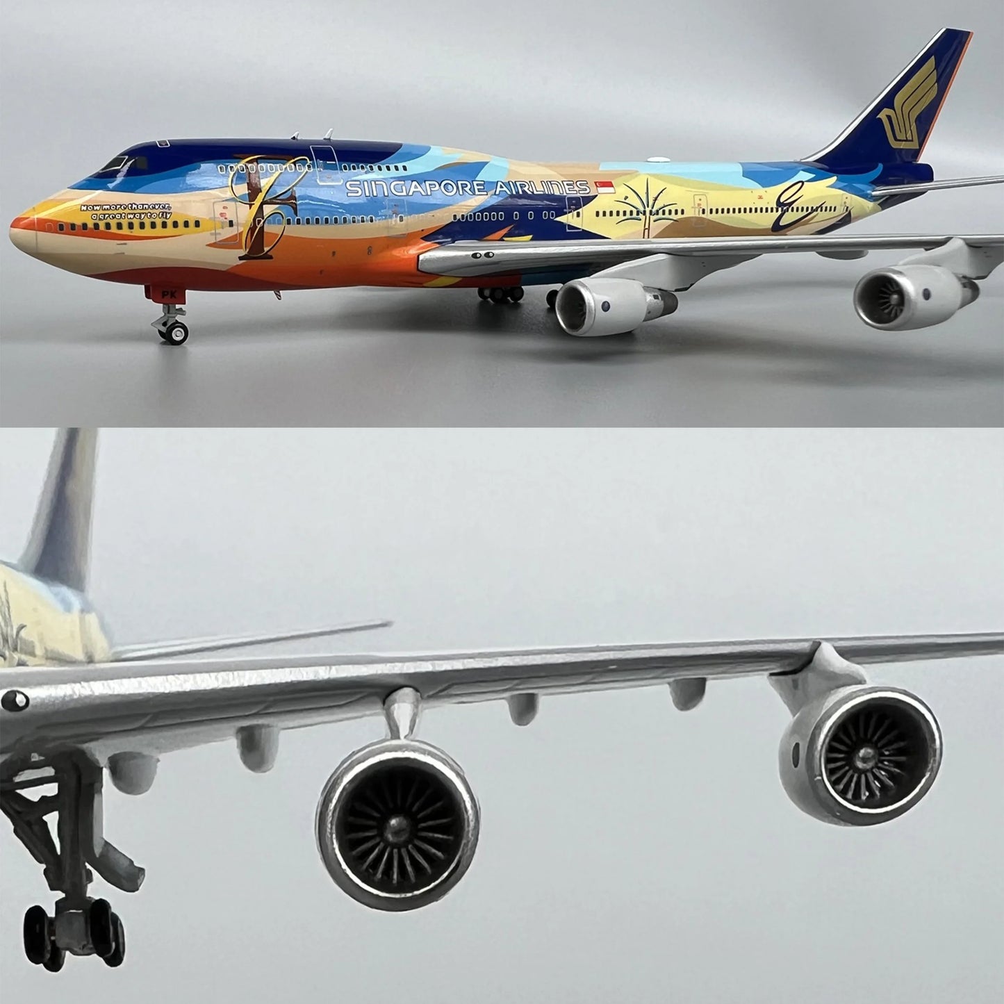 Singapore Airlines B747-400 1:400 Diecast Aircraft Model