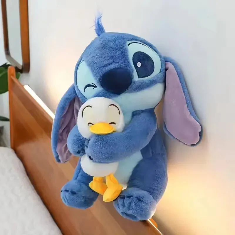 Disney 20cm Plush Doll Stitch Lilo Doll Cute Duck Stitch Plush Stuffed Toy Christmas 's Birthday Gift Kawaii Toys