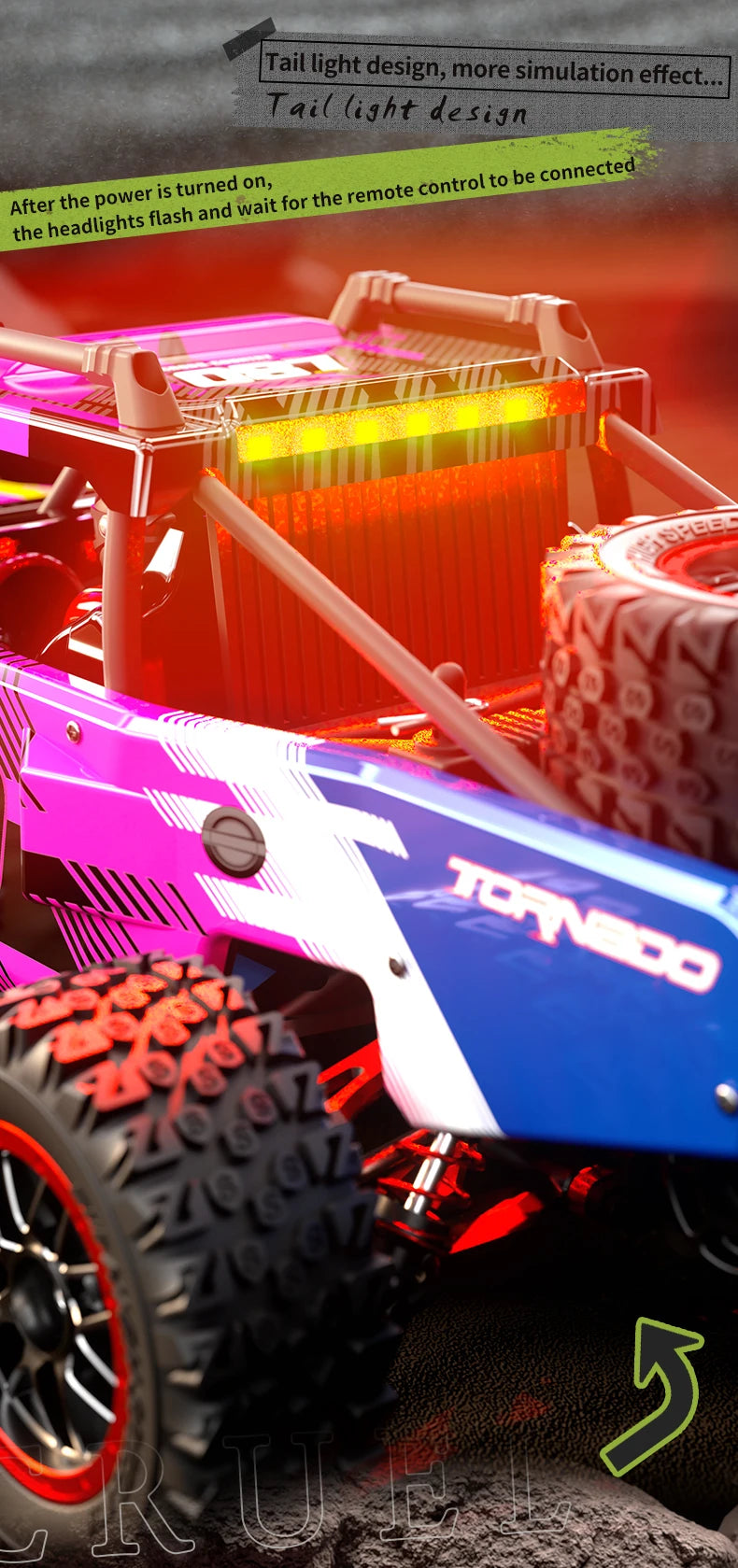 RC Car 4WD Thunder High Speed off-road vehicle Brushless four-wheel drive Thunder off-road vehicle RC Toy