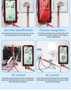 6000 Counts Digital Smart Multimeter Transistor Testers True RMS Auto Electrical Capacitance Meter Temp Resistance