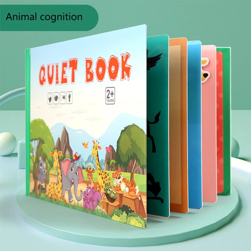 Montessori  Busy Book My First Quiet Book Paste Learning Educational Toys Books  Matching Game Toys for 1 to 3 Y