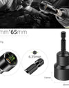 6-19mm Impact-Socket Magnetic Nut Screwdriver Deep Socket Adapter 1/4 Hex Wrench Heads Electric Drill Bit Repairing Hand Tools