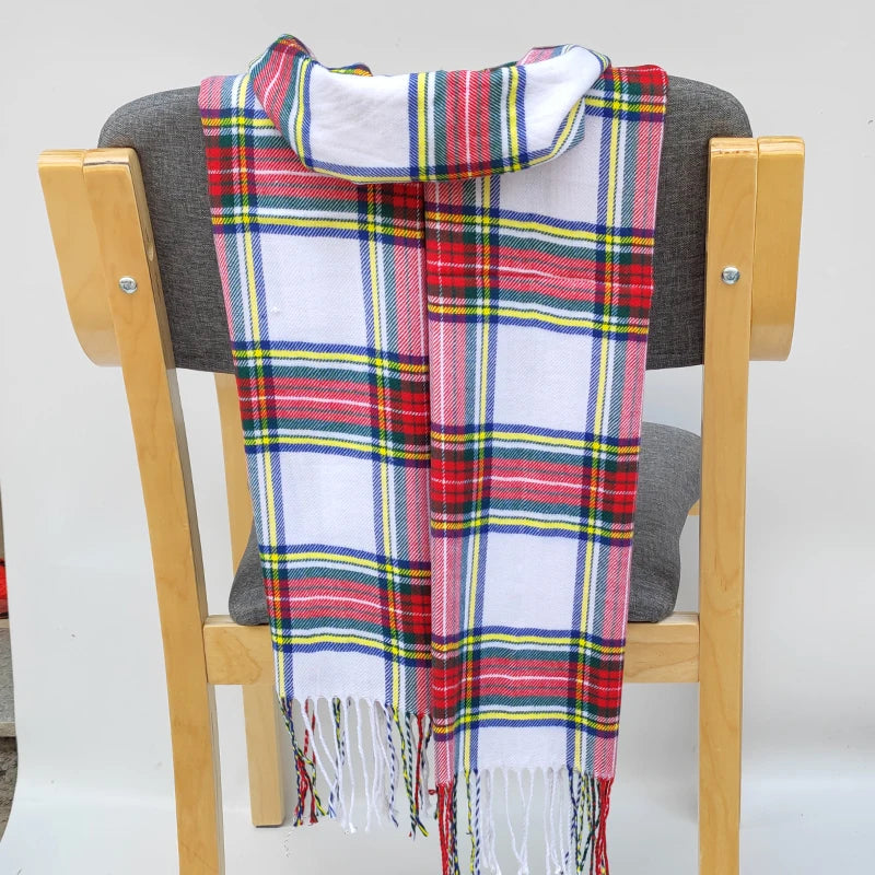 Classic lattice men soft shawl plaid scarves shawl wraps shawl neckerchief headband muffler