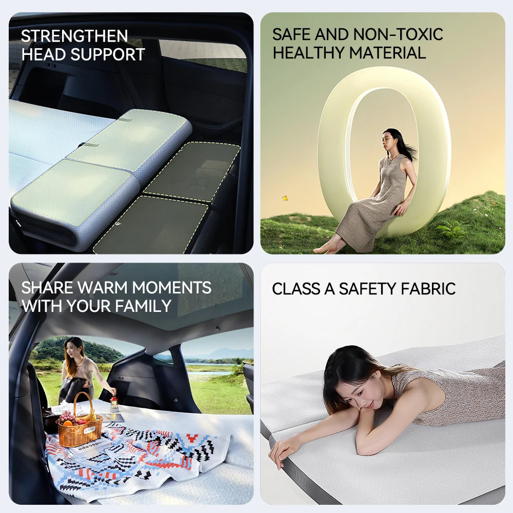 Camping Mattress for Tesla Model Y Juniper 2021 2026 Memory Sponge Car Travel Bed Portable Camping Mattress
