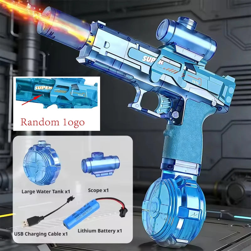 M416 Large Capacity Electric Water Gun Fully Automatic Shooting Rechargeable Water Blaster