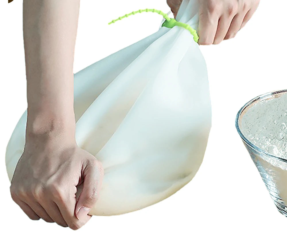 1.5KG Silicone Kneading Dough Bag Flour Mixer Bag Baking Bags Versatile Dough Mixer for Bread Pastry Pizza Kitchen Tools