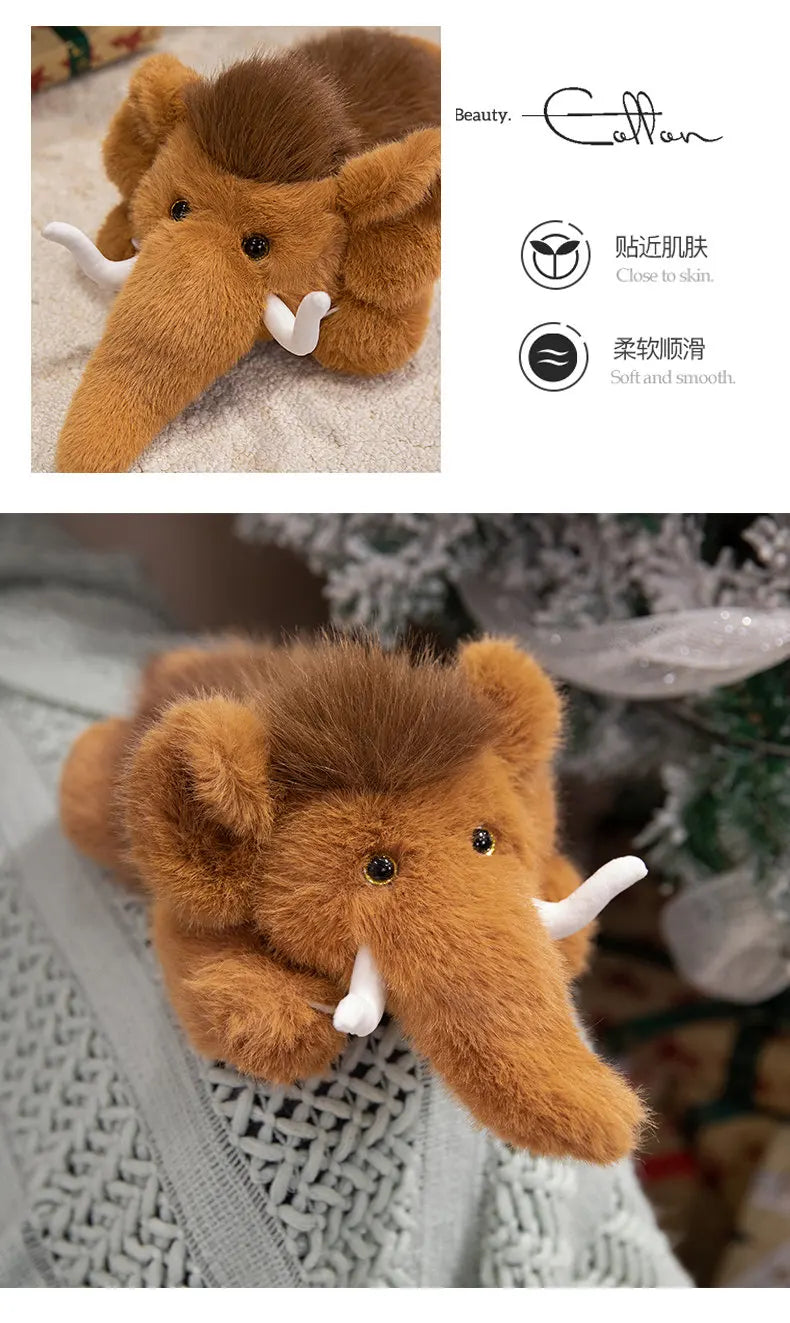 Mammoth Plush Stuffed Animal Soft Elephant Pillow