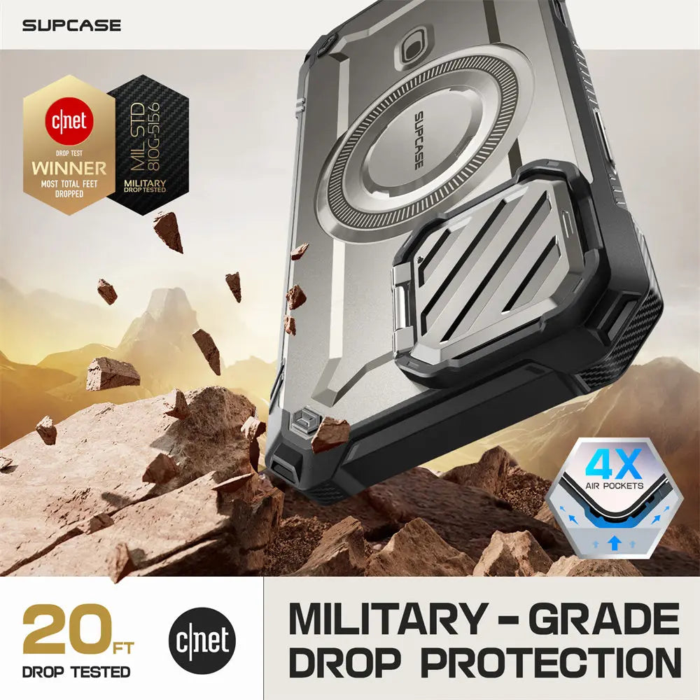 For iPhone 16 Pro Case 6.3" 2024 UB Mag XT Heavy Duty Rugged Strong  Phone Case with Camera Cover