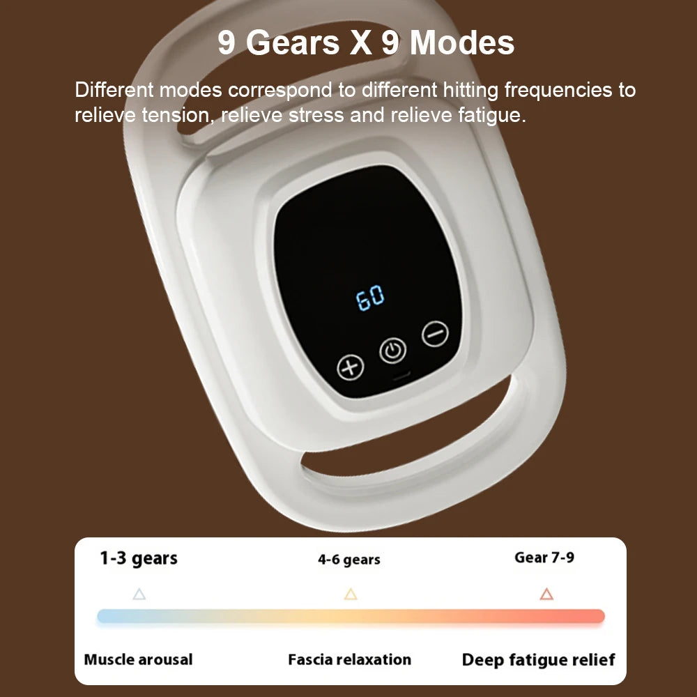 Fascia  Six Heads Massage  Muscle Relaxation Electric Massager Relief Vibrating Neck Fascia  Massage Instrument