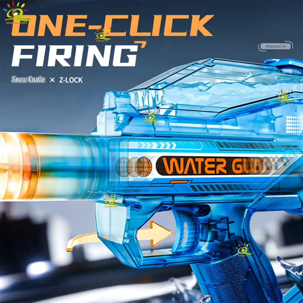 Electric High Speed Water Gun Rechargeable Portable Water Blaster for Outdoor Activities