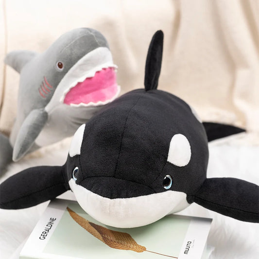 Orca Shark Plush Stuffed Animal Soft Sea Creature Pillow