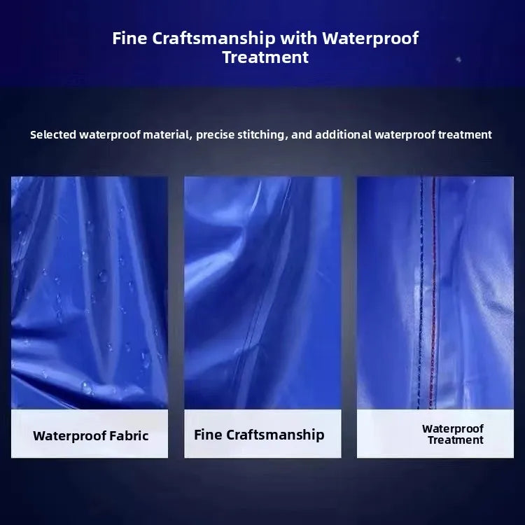 Large Double Person Waterproof Motorcycle Rain Poncho with Foot Coverage