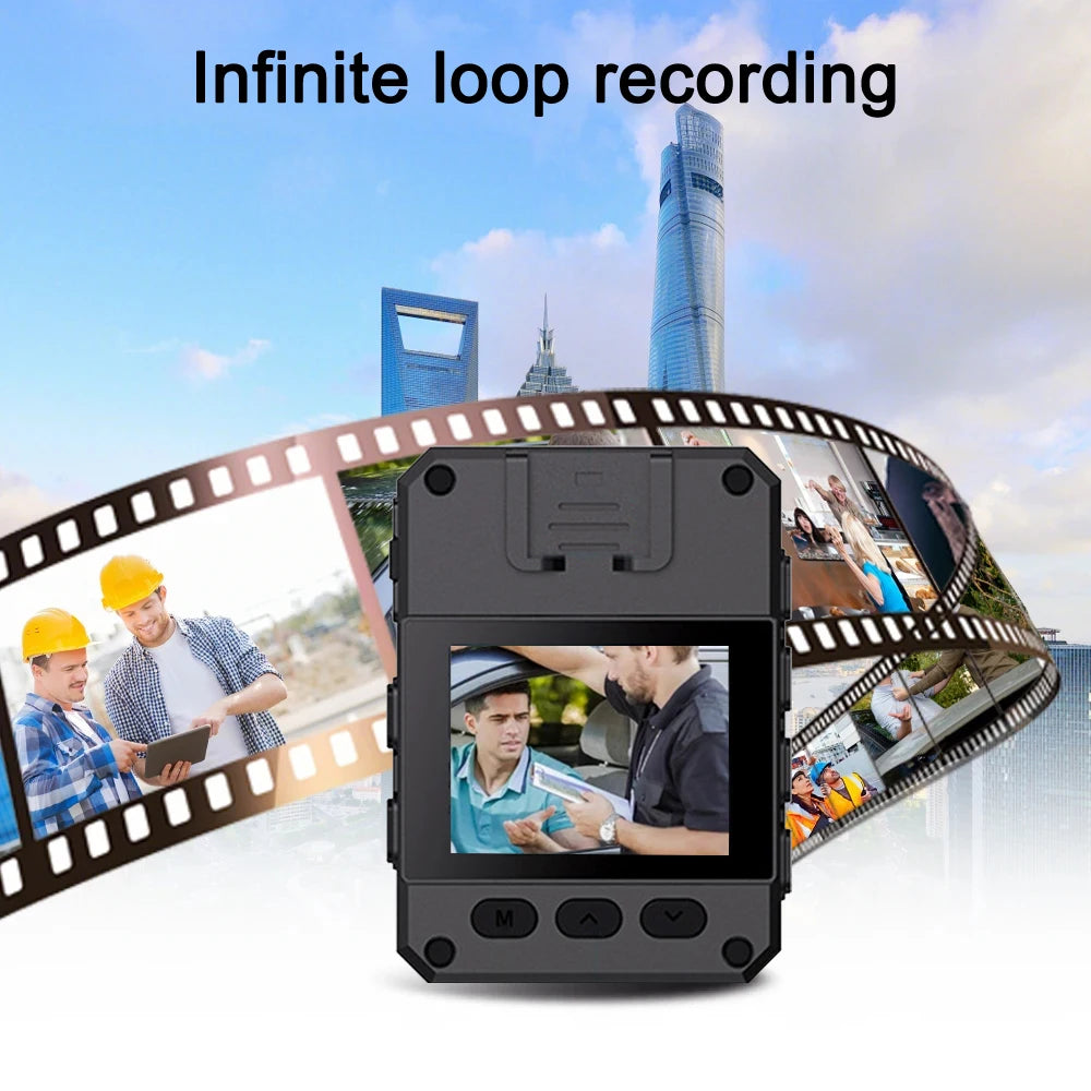 4K HD Mini Camera Police Recorder With Hd Ips Screen Hd Police Body Camera, Can Wear A Portable Body Camera