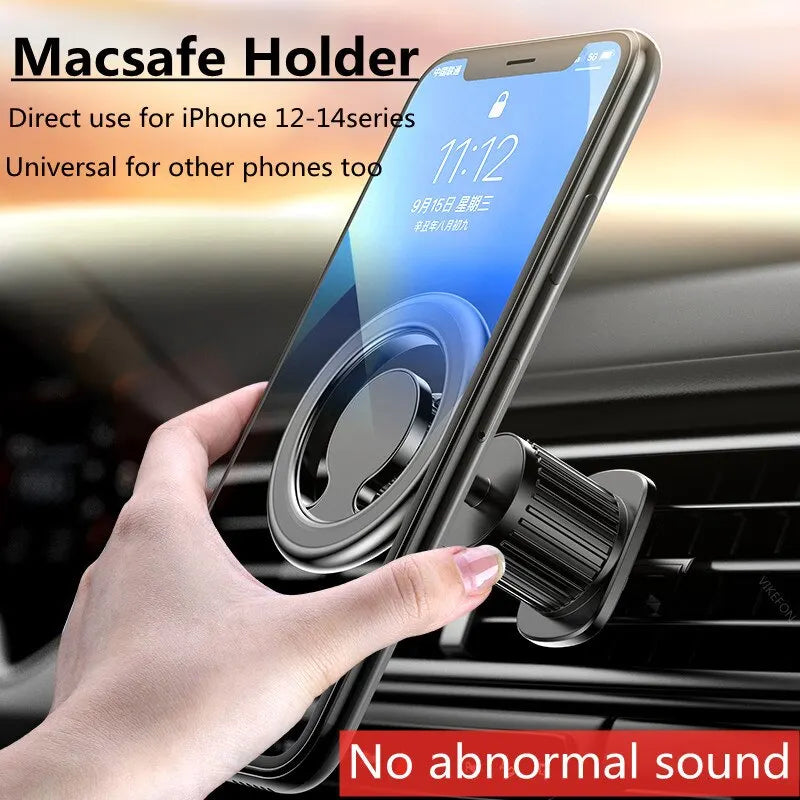 Car Phone Holder Stand Car Mount Support Mobile Bracket in Car For Macsafe iPhone 15 14 13 12 Samsung Xiaomi
