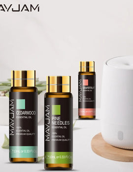 10ML Basil Camphor Pure Essential Oil Body Massage Pepper Fennel Cajeput Sage Ginger Myrrh Pine Needles Thyme Vetiver Aroma Oil