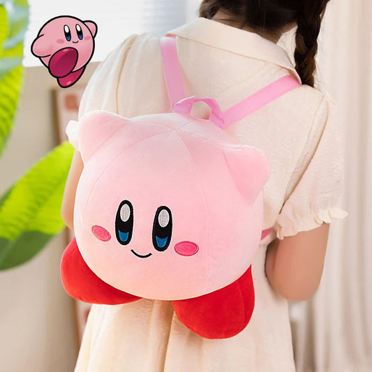 Kawaii Kirby Plush Backpack Soft Shoulder Bag