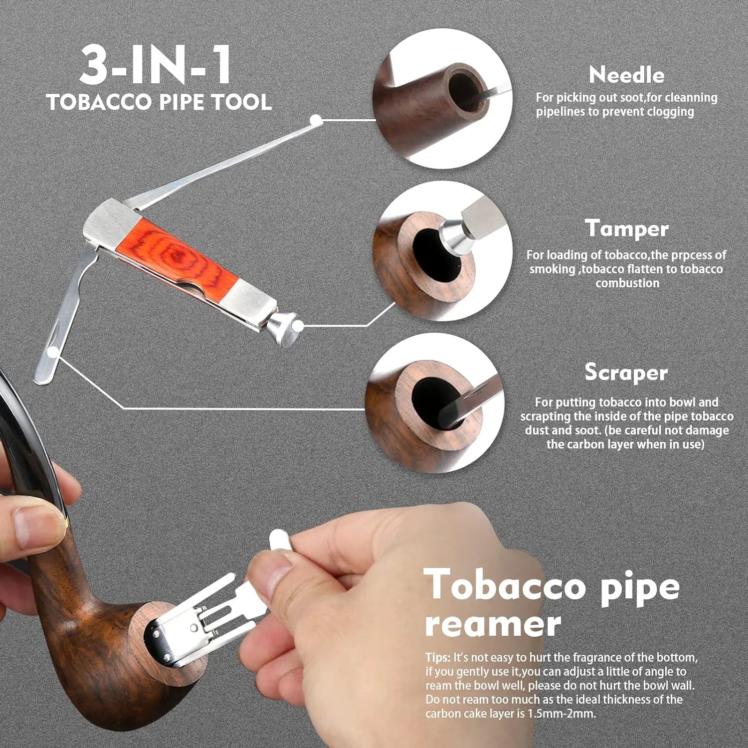 Handmade Pear Wooden Tobacco Box, Gift Box, Smoking Accessories