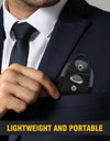 Cigar Cutter with Leather Case for Men, Stainless Steel, Double Cut Blade Guillotine, Cigar Accessories
