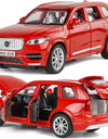 Simulation 1:32 Volvo XC90 SUV Alloy Diecast Metal Model Sound & Light Toy Car Central Control Ornaments Display Present For Boy