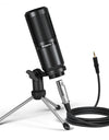 PM360TR Condenser Microphone Podcast Microphone 3.5mm Mic for Computer,Laptop,Phone,Sound Card,YouTube,Gaming,Recording