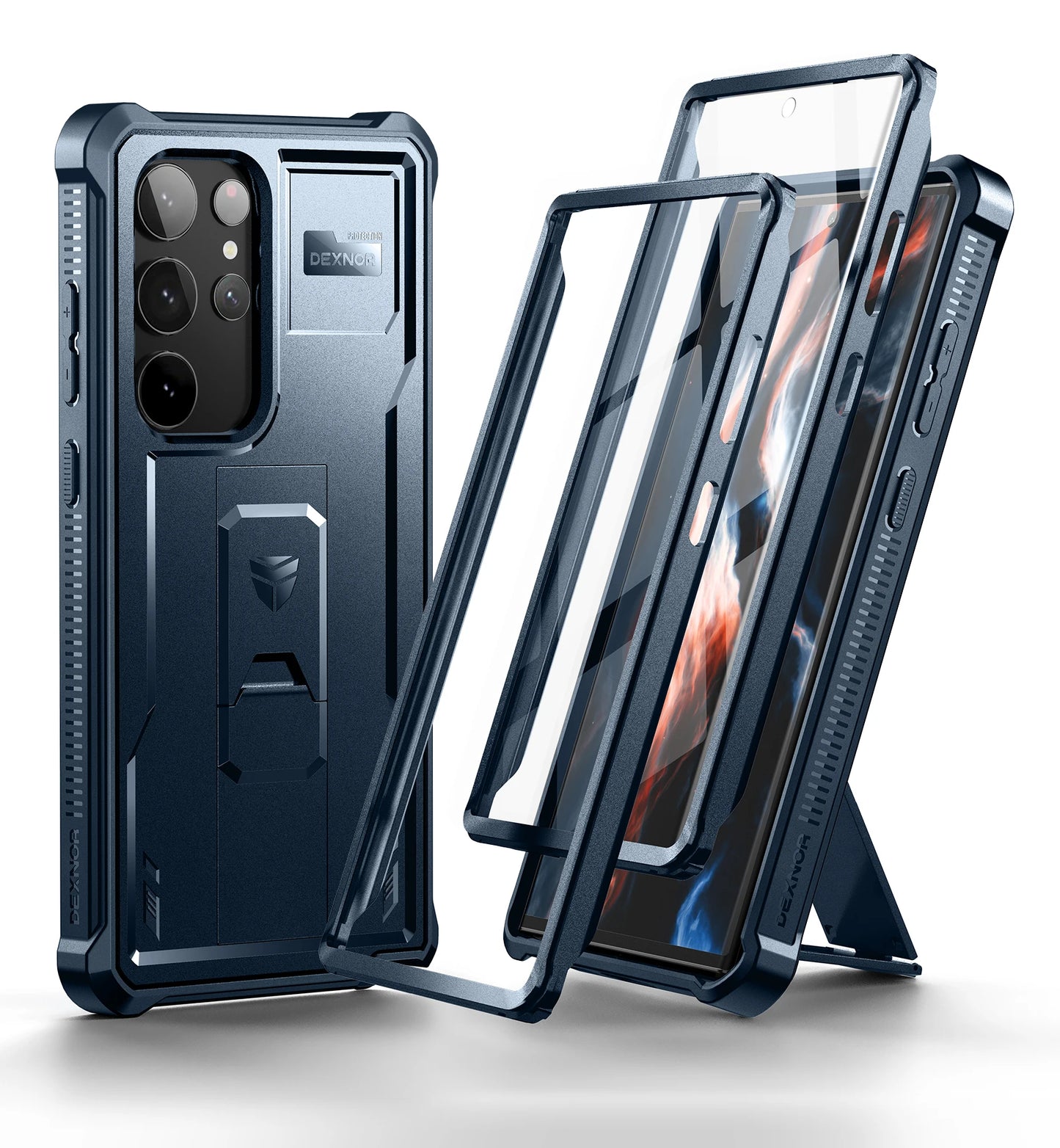 Full Body Heavy Duty Military Grade Protection Built-in Screen Protector and Kickstand for Samsung Galaxy S23 Ultra Case6.8 inch