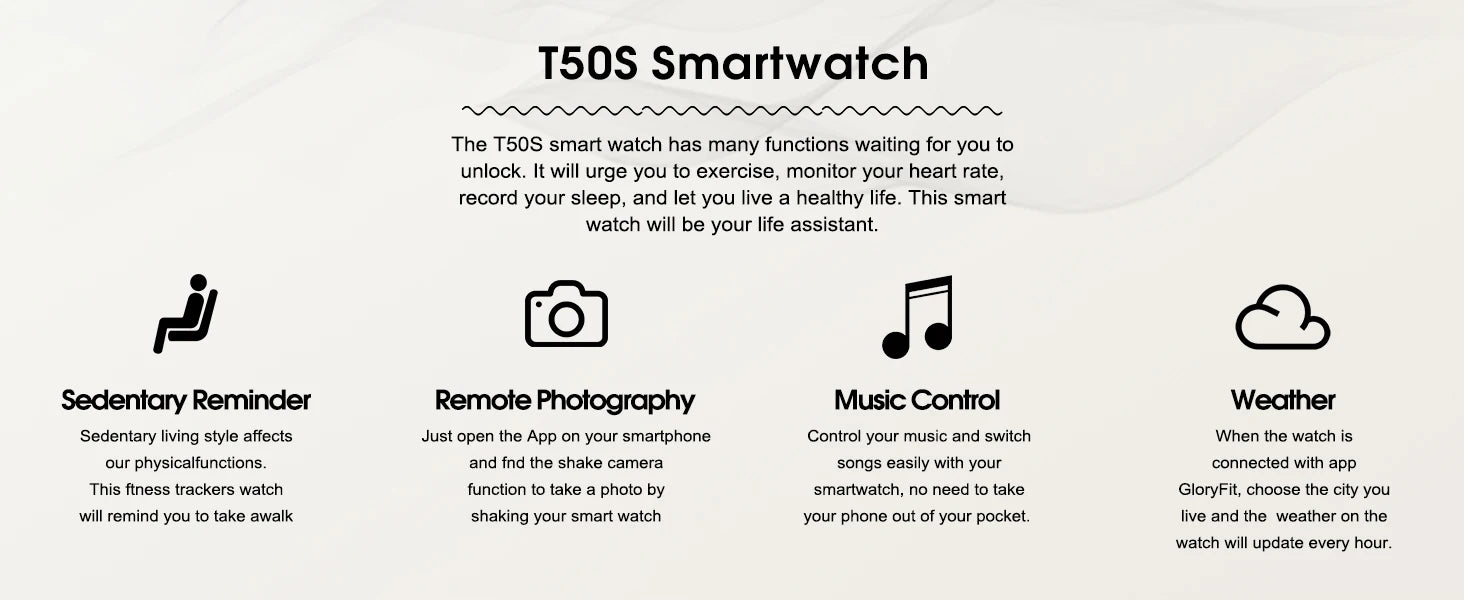 Smart Watch Sports Fitness Watch Smart Watch for Men Women  Watch Pedometer IP68 Waterproof 110+ Sports Modes