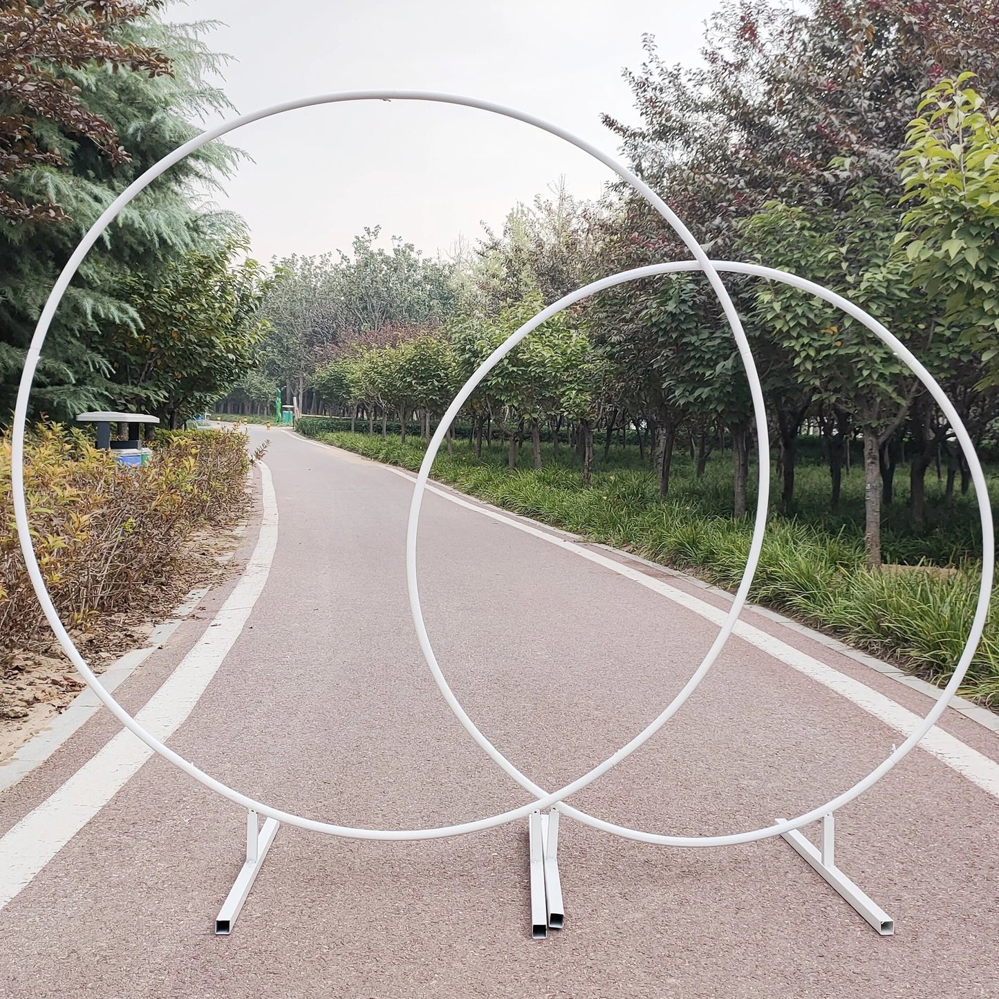 Metal Circle Stand Wedding Arche Round Balloon Arch Flower Gold Background Arch DIY Frame Birthday Party  Shower Decoration