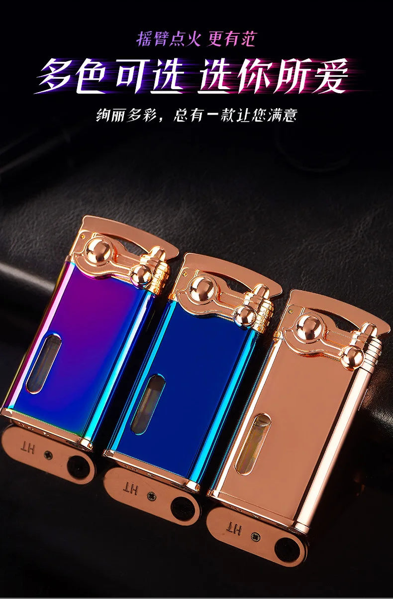 Gas Electronic Dual-Use Lighter, Intelligent Digital Display Machine Core, High-Grade Metal Lighter, Cigarette Accessories, New