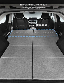 Car Bed Mattress Special SUV Rear Seat Trunk Sleeping Pad Single Double Foldable Vehicle Travel Bed Non-Inflatable Universal