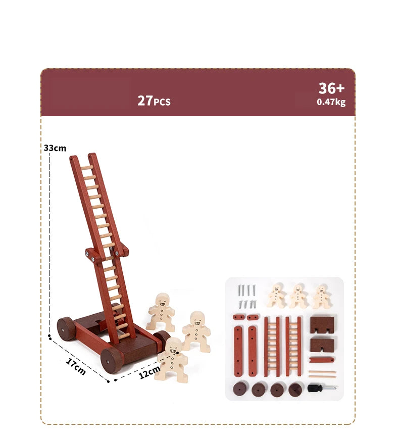 Wooden DIY Vehicle Assembly Toy Set