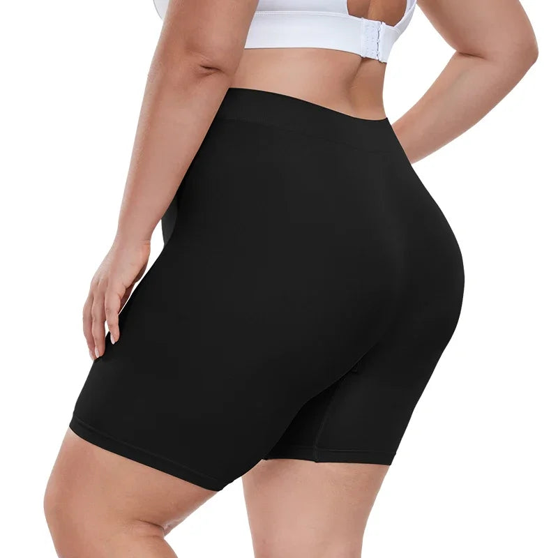 Seamless Safety Pants High Waist Abdominal Women Pants Postpartum Body Shaper Comfort Boxer Briefs Skirt Shorts XL-4XL Underwear